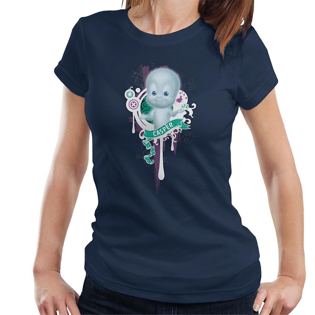 Casper The Friendly Ghost School Emblem Women's T-Shirt
