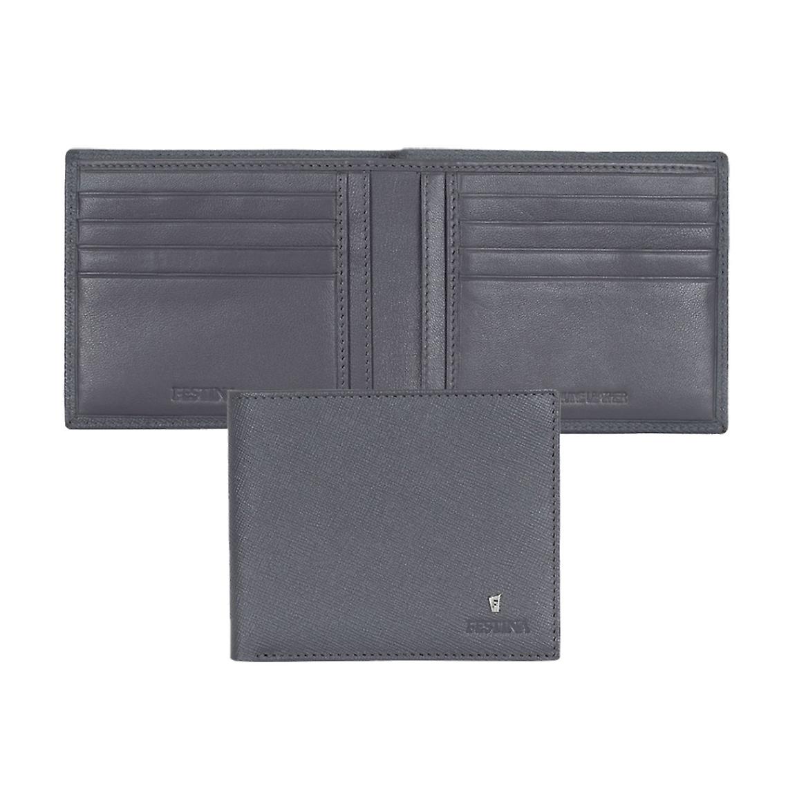 Plånbok för män i grått läder - Chrono Bike