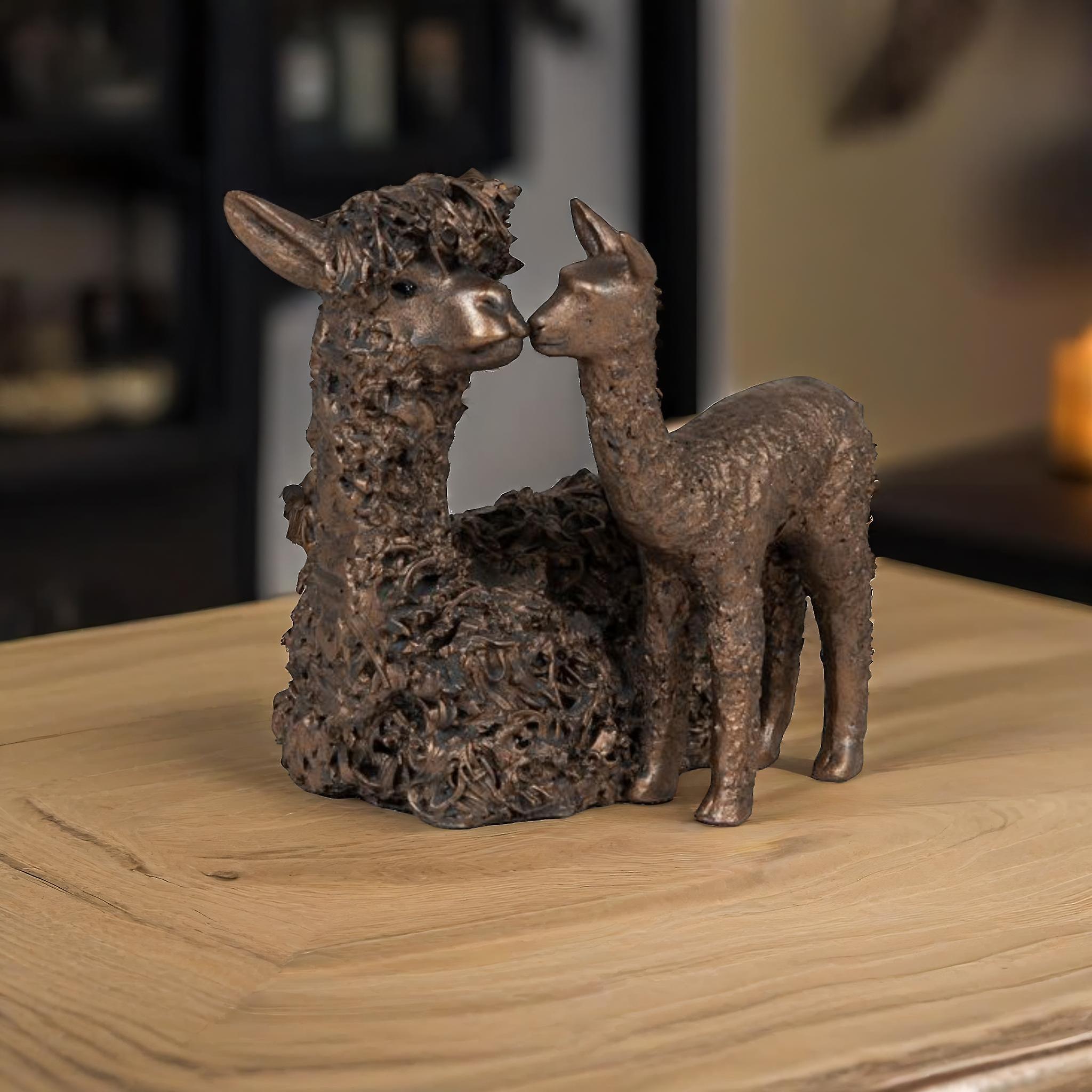 Alpaca And Baby Sculptures & Statues