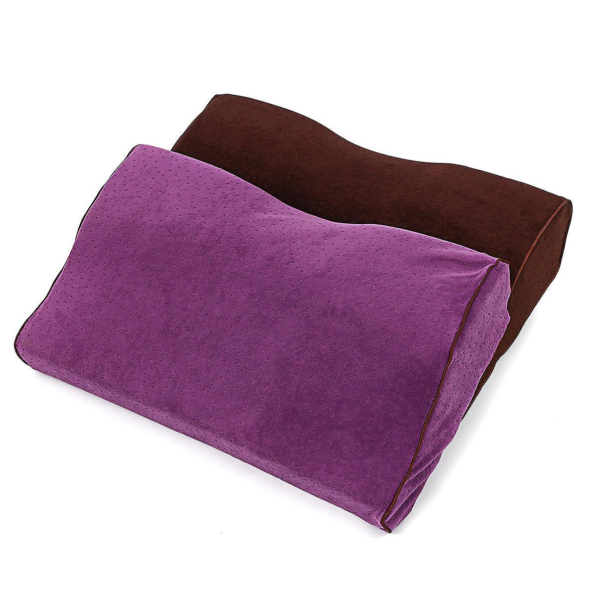 Professional Slow Rebound Memory Foam Pillow For Neck And Back Support, Relieves Fatigue, Cotton Cover