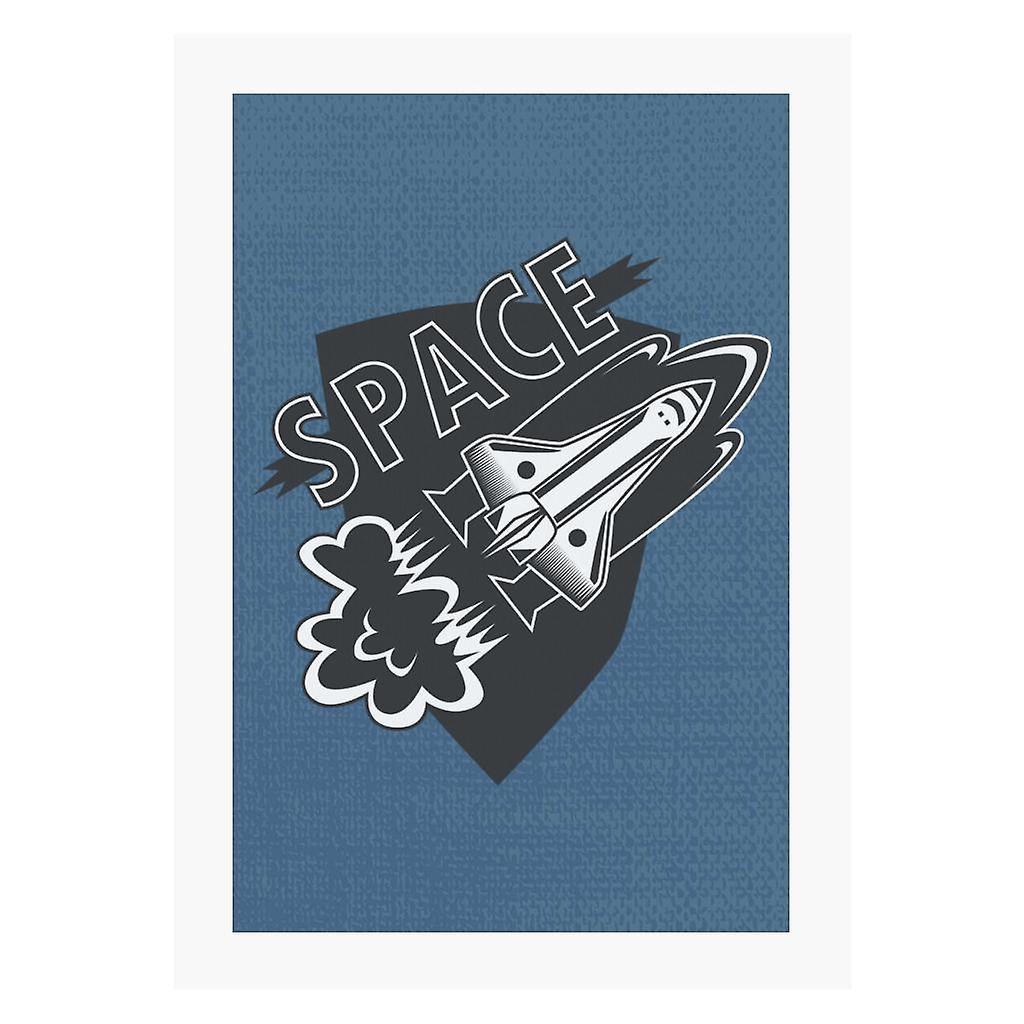 NASA Space Rocket Takeoff A4 Print