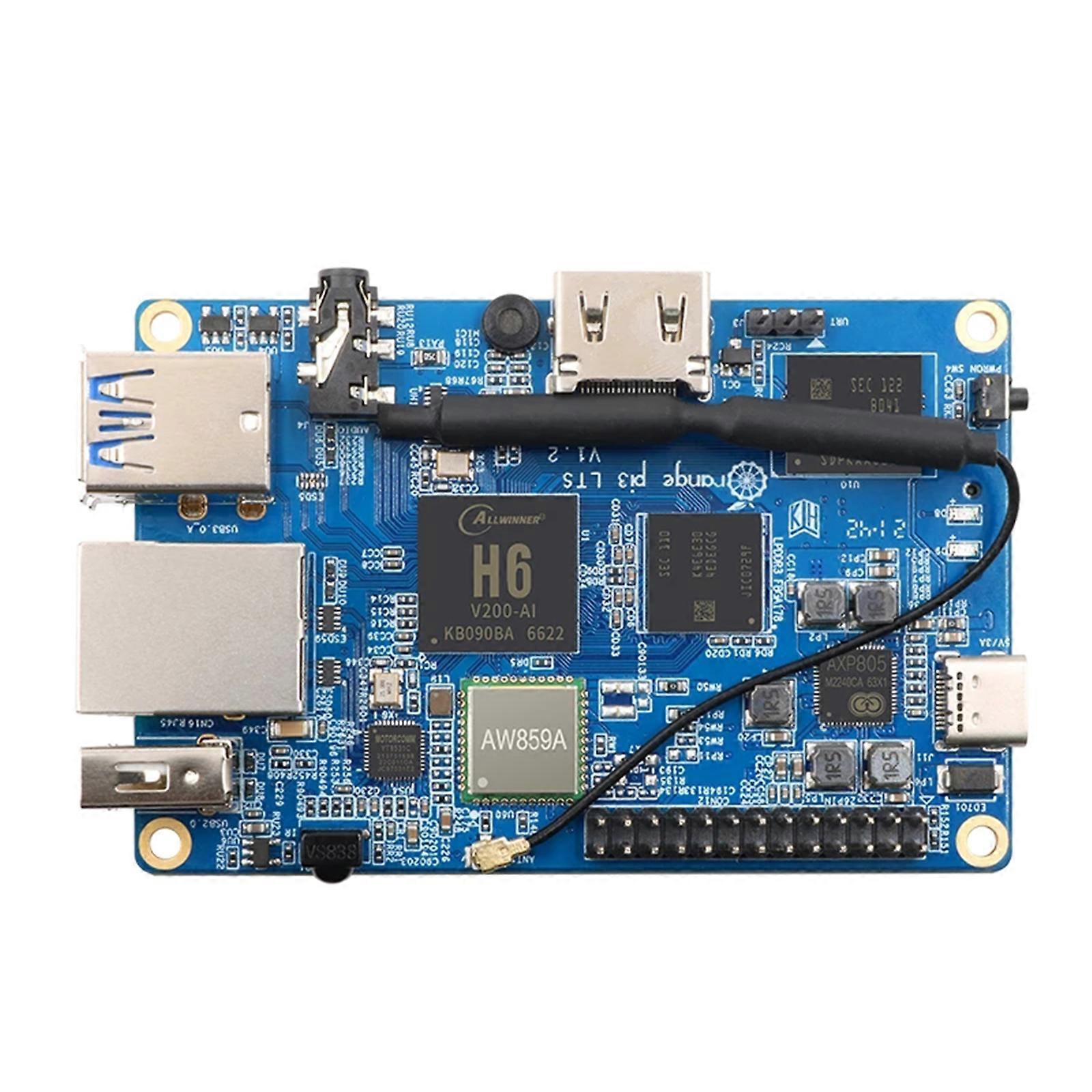  Orange Pi 3 LTS Allwinner H6 Development Board AW859A ChipDual Band WIFI+BT5.0
