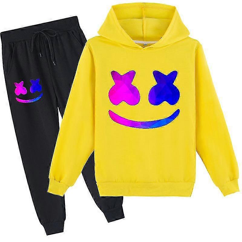 Sockervadd Dj Mellanstadiet Pojkar "Och Flickor" Hoodie+Långbyxor Set