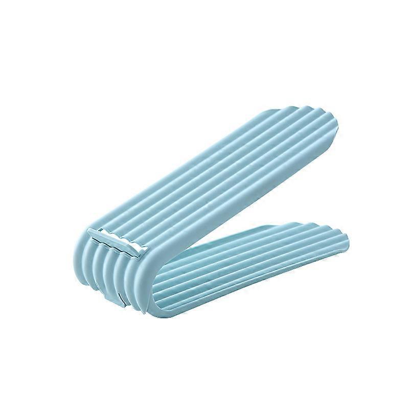 Space-saving 2-layer Shoe Rack Shoe Adjustable Shoe Rack1pcs blue