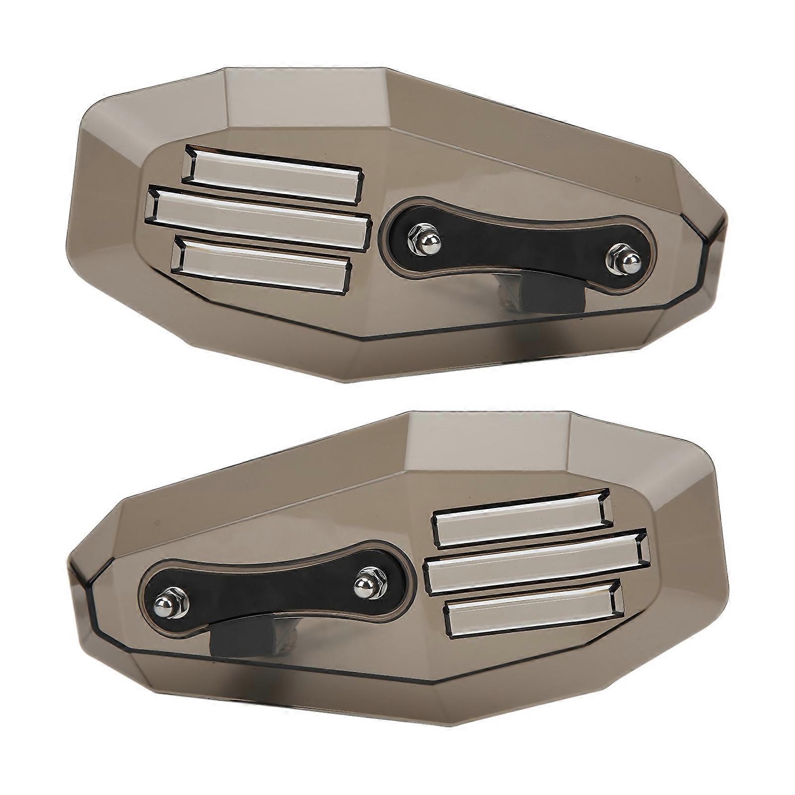 2pcs אופנוע מגן יד מגן אוניברסלי פוליקרבונט אביזר אופנועSmoky E2U012