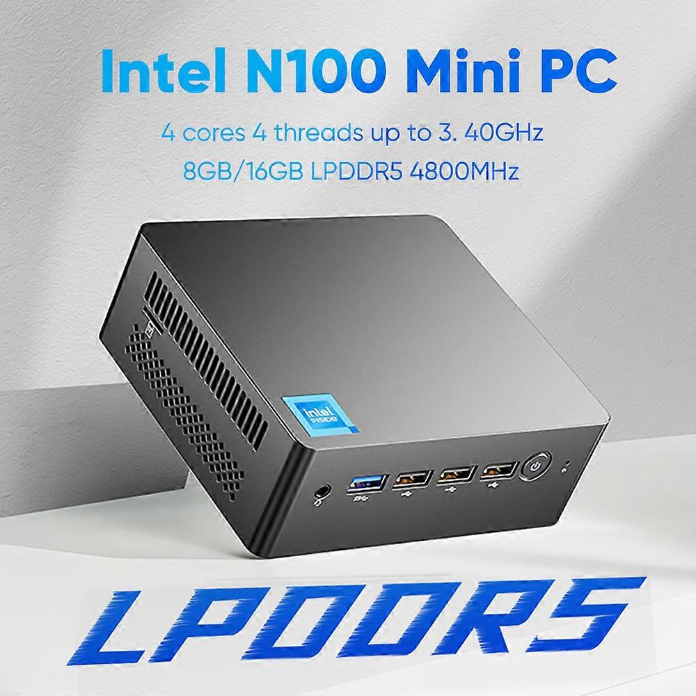 12th Gen Mini Pc Alder Lake Intel N100 Quad Core Ddr5 8g/16g 4800hz Windows 11 Dual Rj45 Lan Firewall Router 4k Gaming Computer