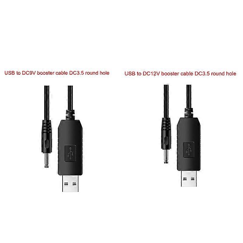 USB Boost Power Cable 3.5mm dc with round hole for small device router