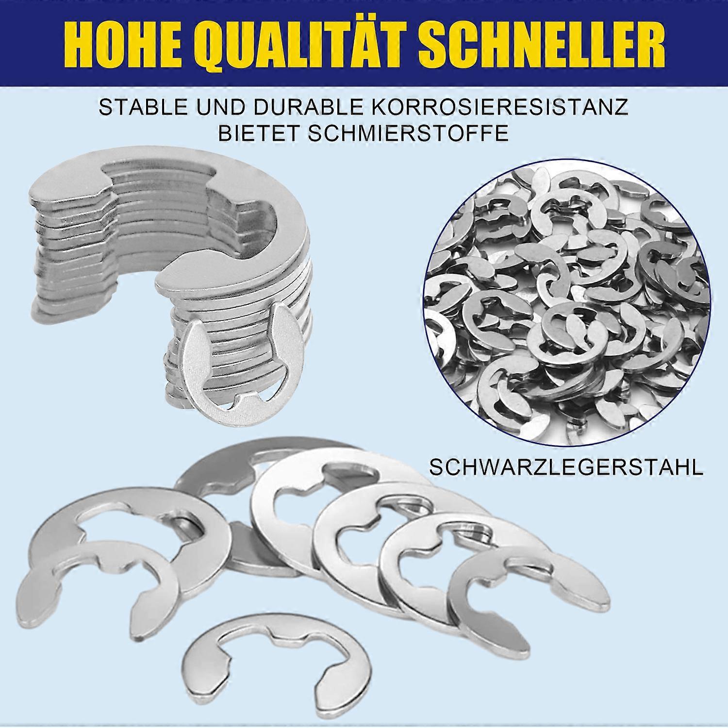 120 buc deschide cardul Inel de card de tip E-oțel inoxidabil