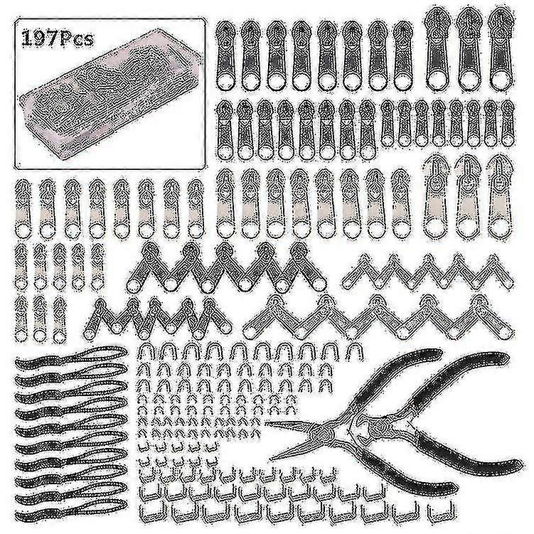 Zipper Repair Kit With Replacement Zippers