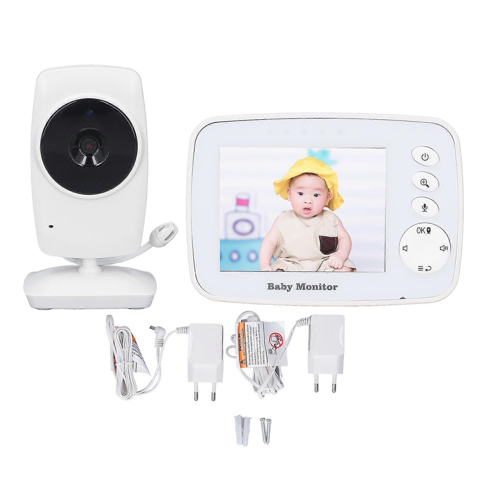 Baby Monitor With Camera Sound Wireless Remote High Definition Monitoring Motion Sound Detection Home Monitor 100240v Eu Plug