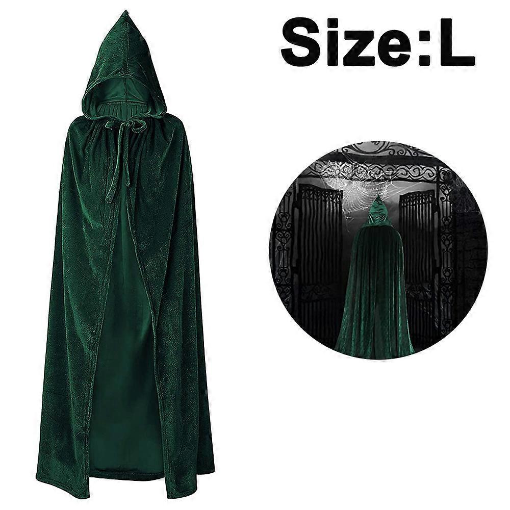 Bata Capa Capa Con Capucha Cosplay Halloween (Negro)