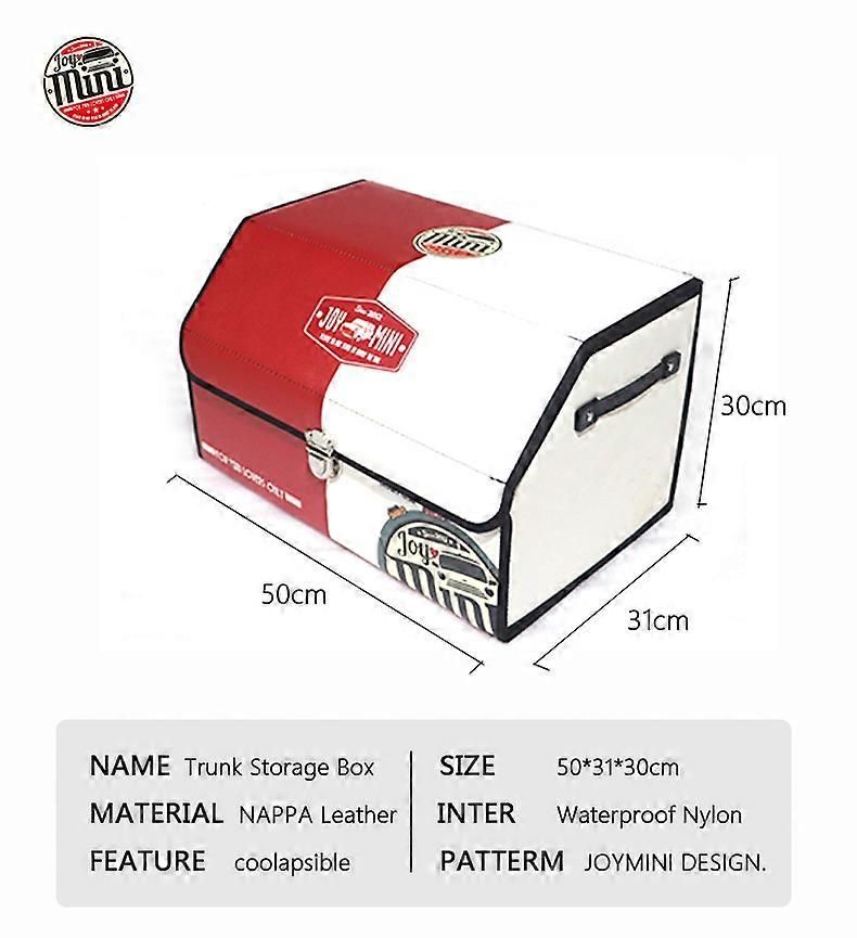 Leather Car Storage Trunk Box Organizer For Mini Cooper R50 R52 R53 F56 ...