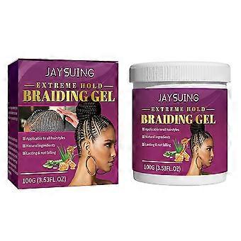 100g Dreadlock Styling Gel non grasso Extra Hold Braiding Gel per donne uomini