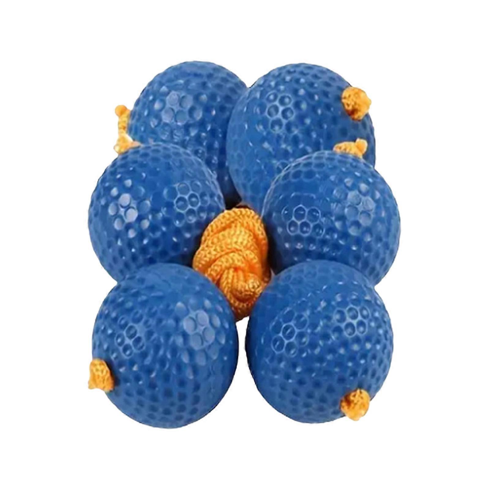 3 Pairs Ladder Ball Replacement Ladder Toss Game Balls Kids Ladderball Bolas Made from Real Golf Balls for Outdoor Lawn Yard Beach Game