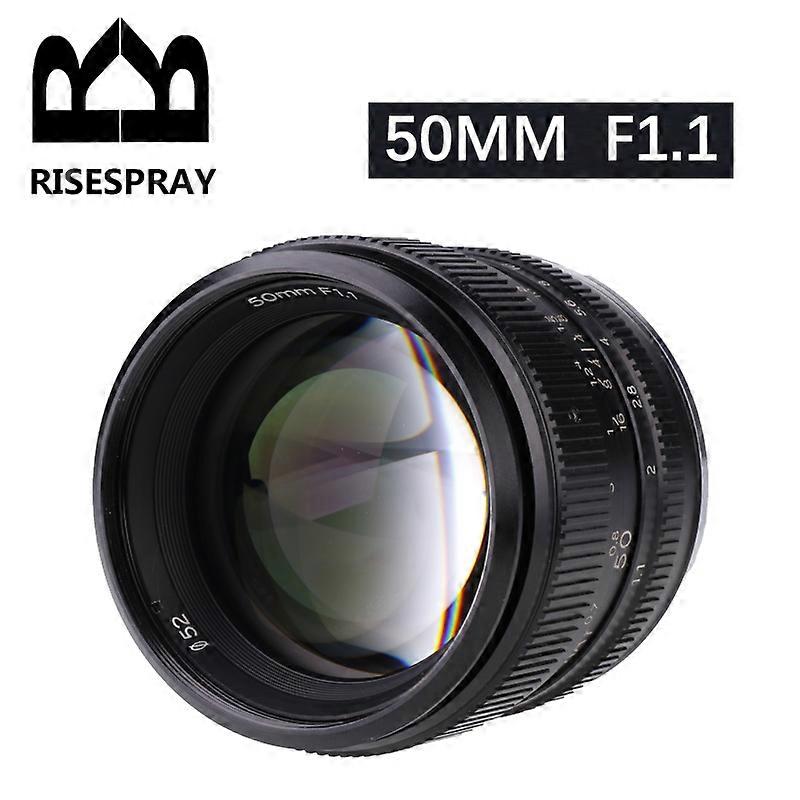 50MM F1.1 II APS-C Mirrorless Camera Lens Large Aperture Manual Focus For Canon M1/M2/M3/M5/M6/M10/M100 night view