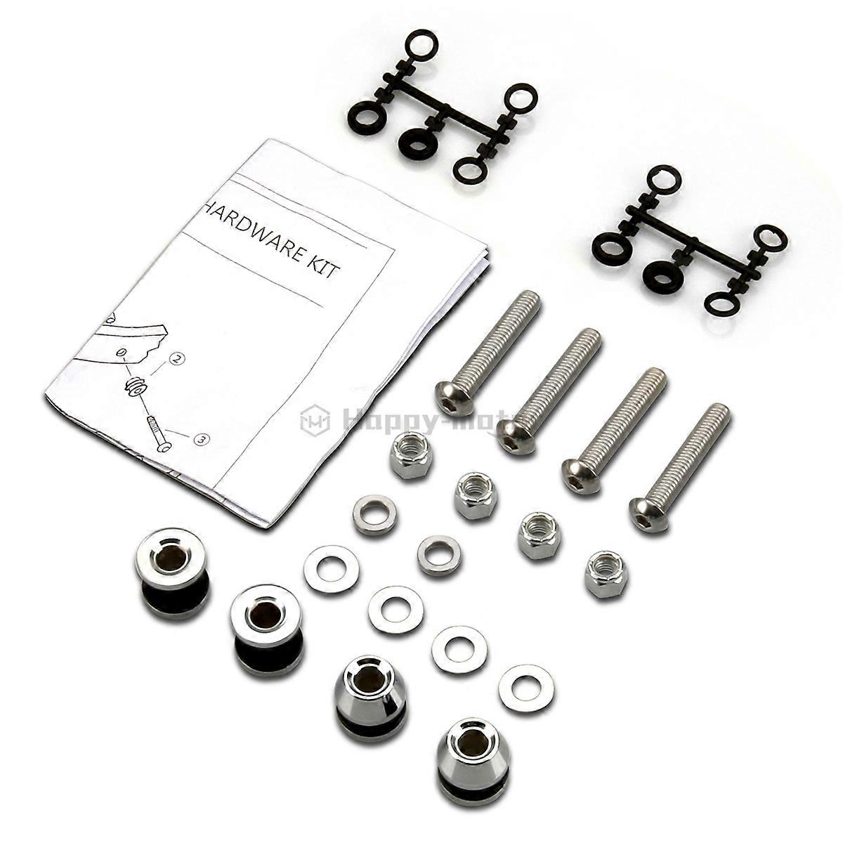 For Harley Dyna Wide Glide 2006-2008 Fat Bob 08-Up Backrest Sissy Bar Docking Hardware Kit For Softail Fatboy 2000-2002