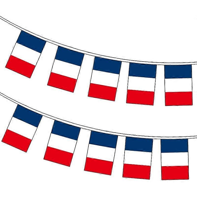 xvggdg 20pcs/set Γαλλία bunting σημαίες Pennant String Banner Buntings Φεστιβάλ Διακοπές πάρτι