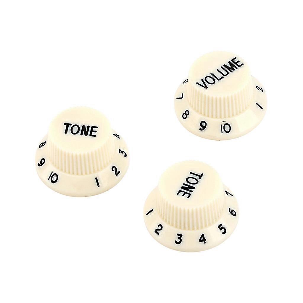 3pcs Plastic Volumes Tone Control Knobs Electric Guitar  Knobs Easy to Use