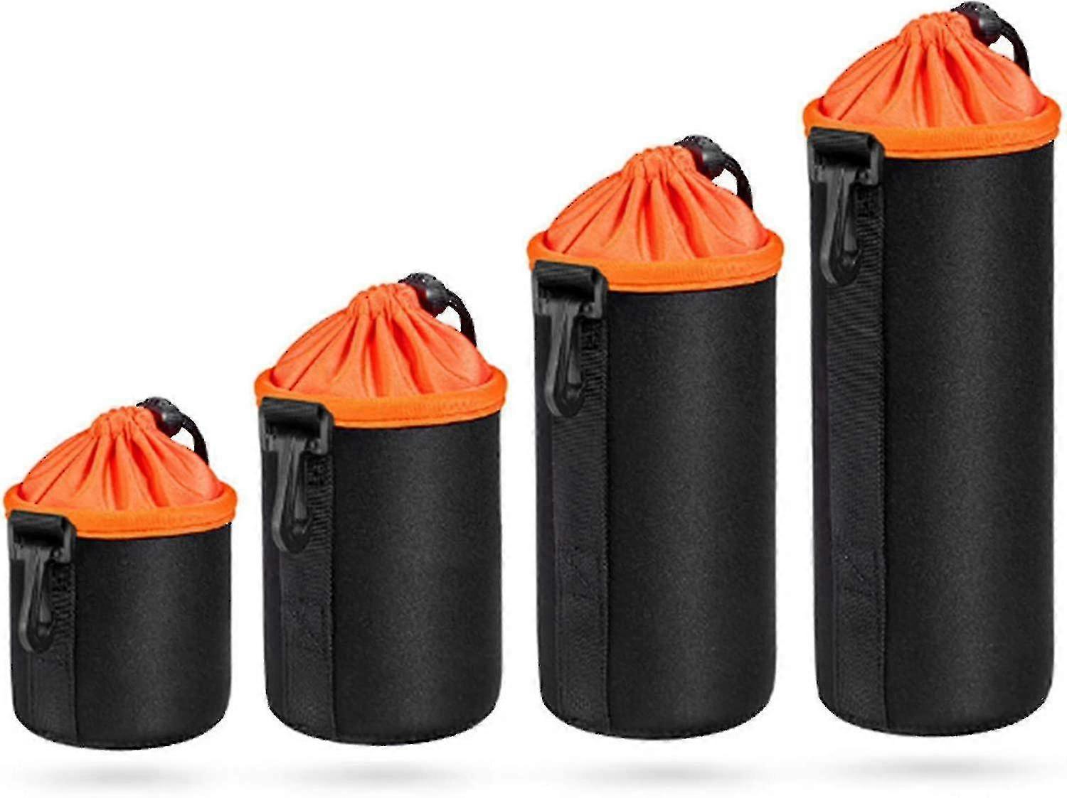 Slr Camera Lens Waterproof Bag With Adjustable Camera Lens Drawstring Bag - 4 Pcs