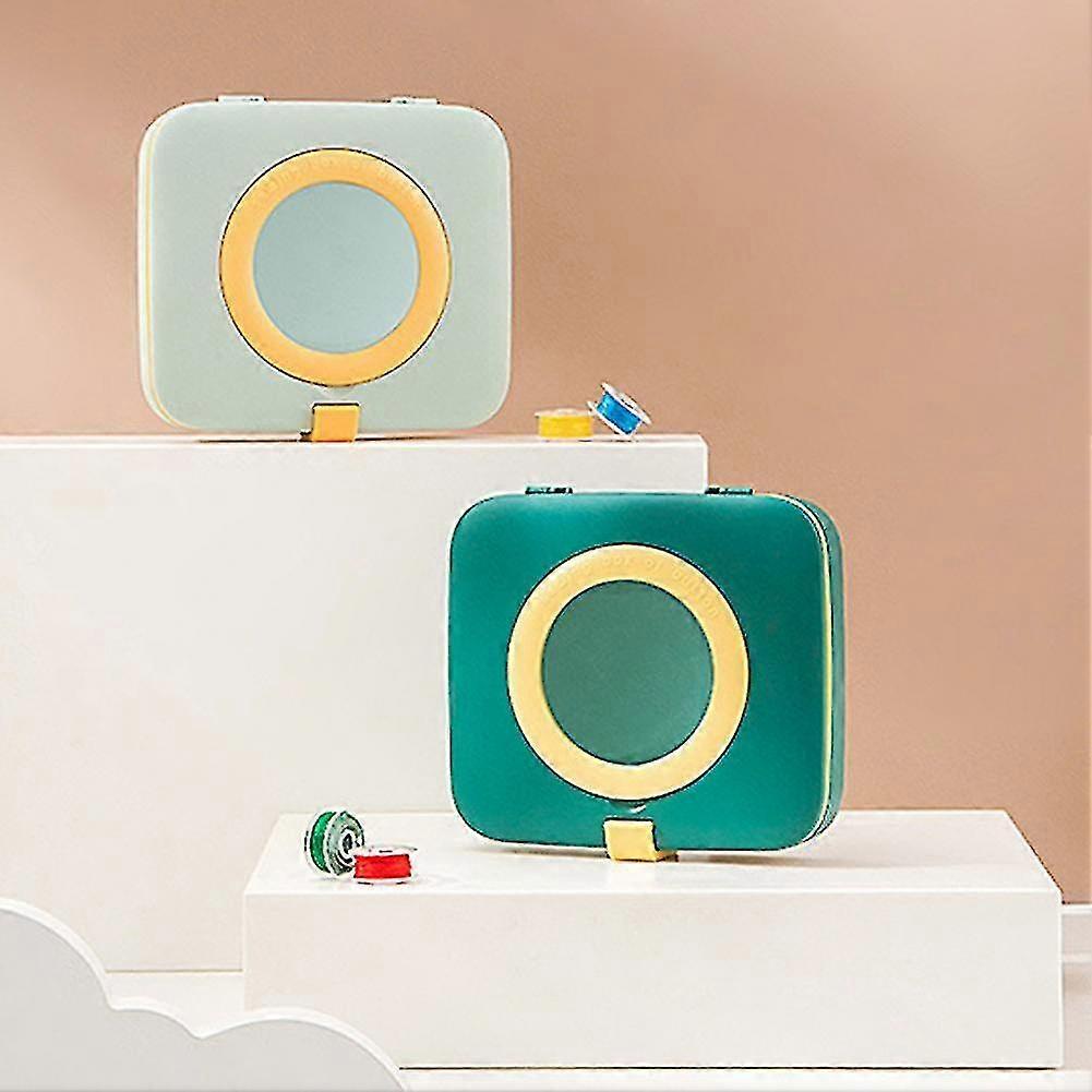 Storage Double-layer Sewing Box Set With Magnifying Glass Supplies A