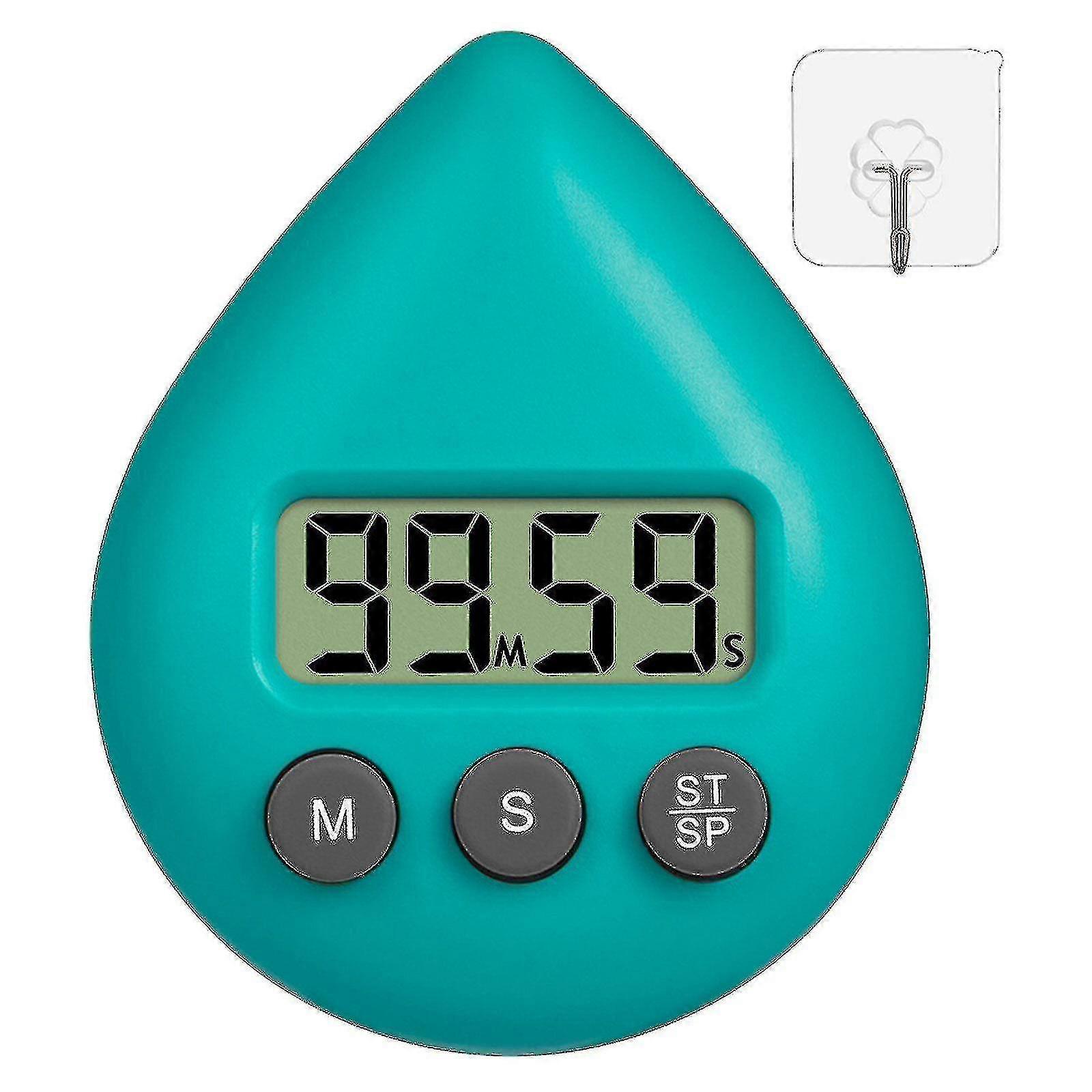 Digitale Duschuhr Drei Farben Wasserdicht Energy Saver Digital Timer-Farbegrün mit Haken