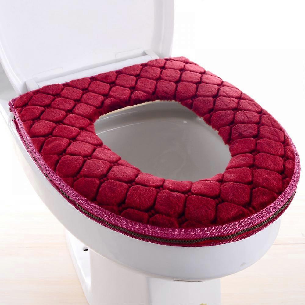 Toilet Seat Cover Bath Soft Thicker Stretchable Washabl