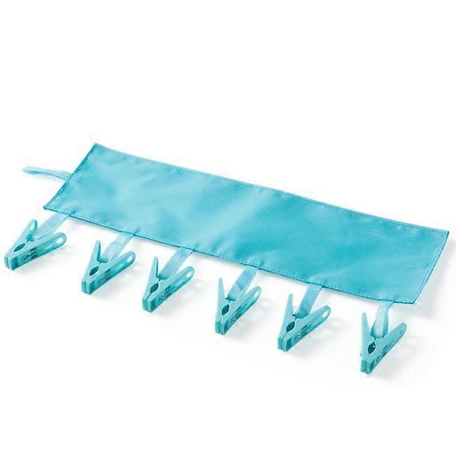 3pcs Portable Hanger With 6 Clips