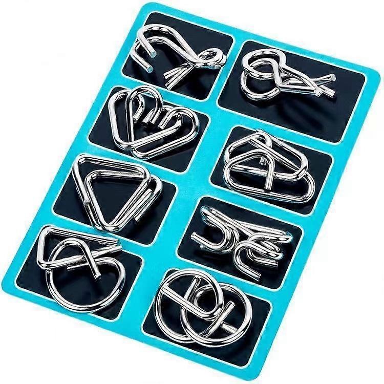 Metal Jigsaw Puzzle - Puzzle - Brain Game, Brain Exercise Blue