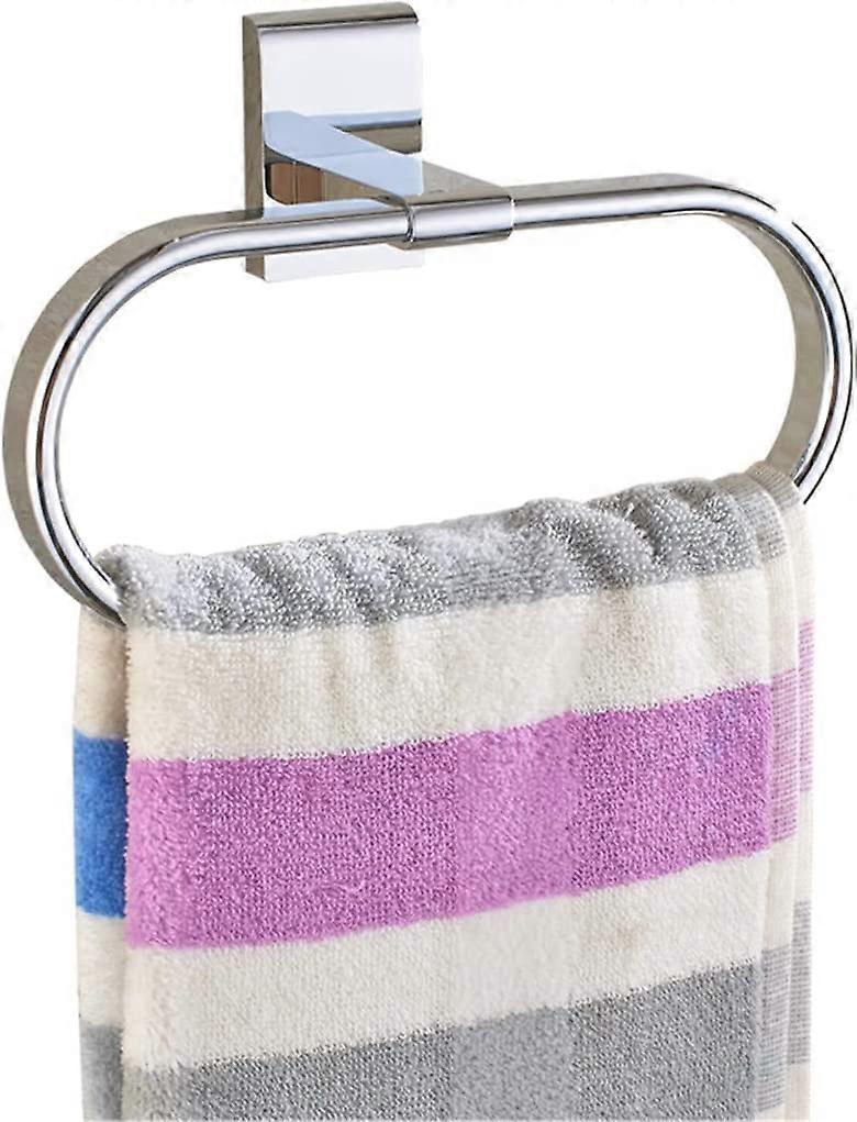 Oval Towel Ring Brass Polished Chrome Wall Mounted
