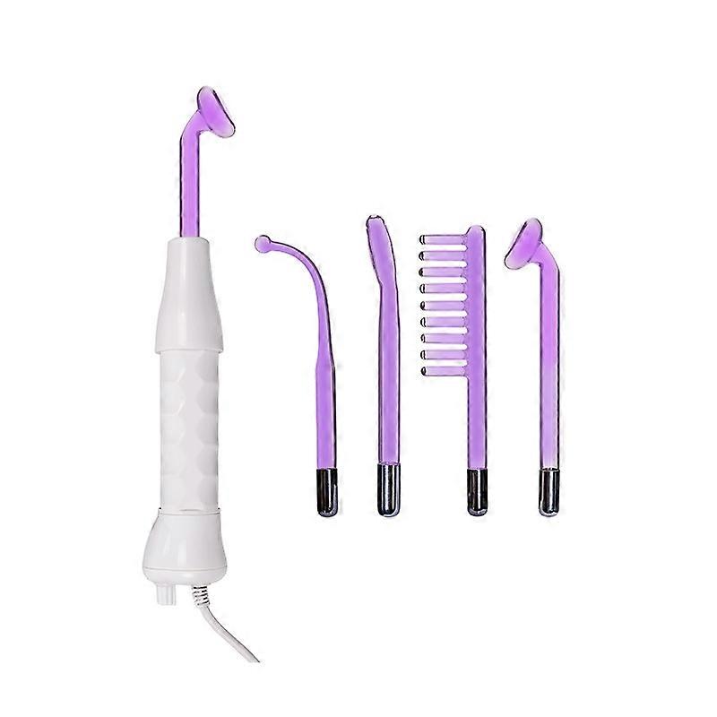 High Frequency Machine, Portable Handheld High Frequency Machine with 4 Pcs Different Purple Light Wands