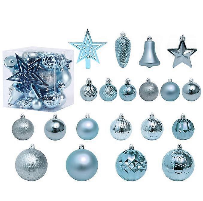 Christmas Tree Ornaments,45 PCS Christmas Ball Ornaments Set