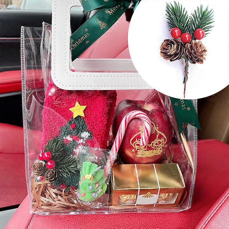 1PCS DIY Pinecone Pendant for Christmas Decoration - Gift Box Decor Simulation
