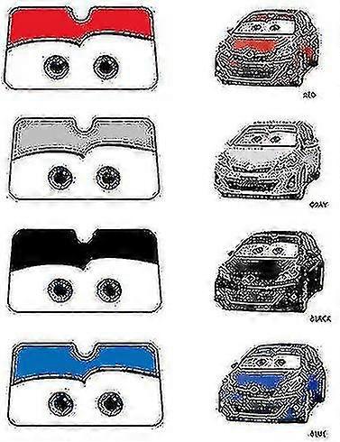 Car Windshield Sunshade Cartoon Eyes Front Auto Sun