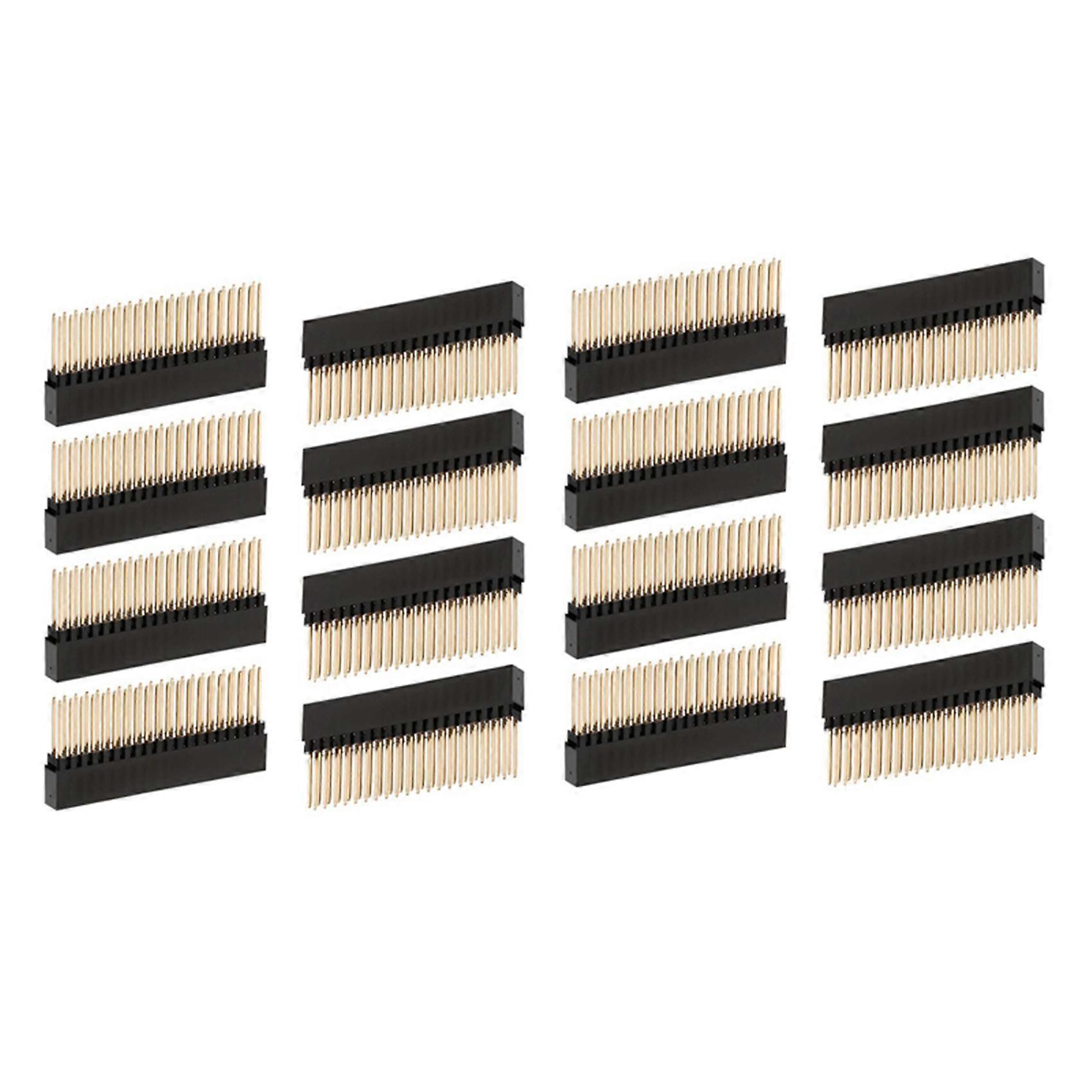 16PCS,2X20(40 Pin) Extra Tall Female 0.1 Inch Pitch Stacking Header for Raspberry Pi A+/B+/Pi 2/Pi