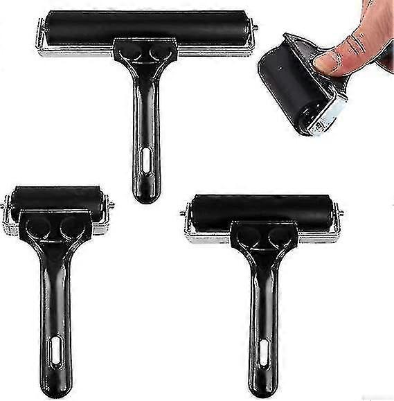 3pcs Rubber Roller,brayer Roller,art Roller Ink Rubber Brayer,heavy Duty Rubber Ink Roller,oil Paint3pcs Rubber Roller,brayer Roller,art Roller Ink Ru