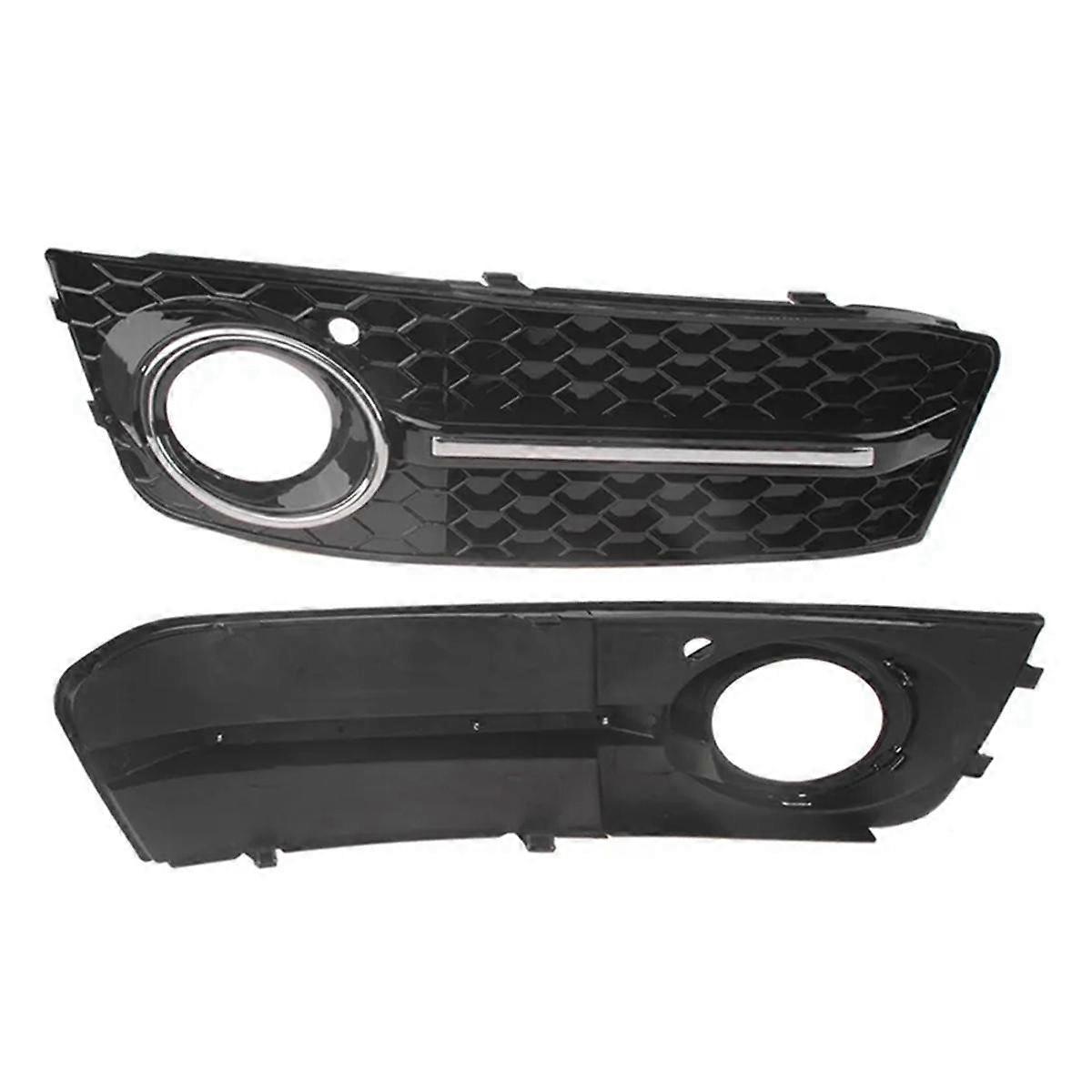 Car Conversion Fog Light Frame Front Bumper Fog Light Grille for A4 B8 RS4 2009-2012 8K0807682A 8K0