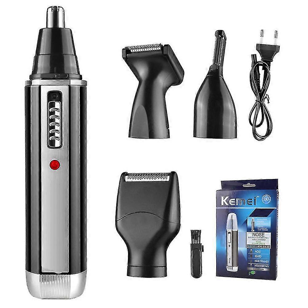 電気ノーズヘアトリマー4 in 1充電可能なノーズヘアトリマー多機能セット