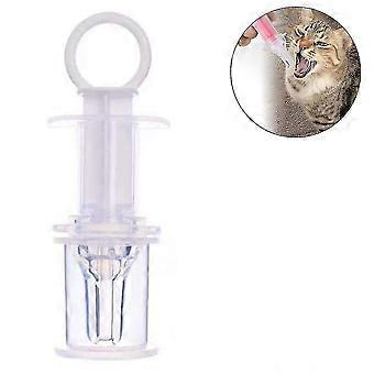 Pet Medicine Feeder, Syringe, Dropper Feeder, Feeding Utensil With Nipple Pacifier, Used