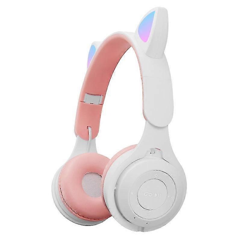 Stylish and Colorful M6 Cat Ears Two-Color Bluetooth Headset for Enhanced Audio