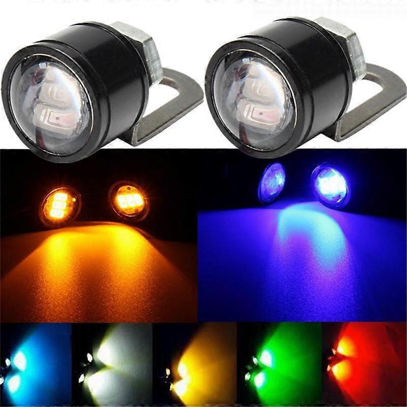 2PCS 12V Motorcycle  Lamp  Daytime Running Light Eagle Eye LED Light Reverse Backup  Strobe Flash Lamp Motorcycle Mirror Light