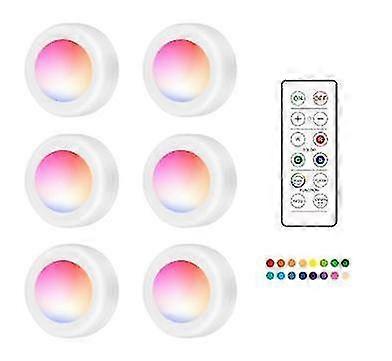 6 Pack Led Spotlights With Remotes - Best In Test