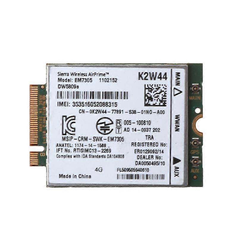 for Dell E7450 E7250/7250 E5550/5550 E5450 WWAN Network Card (EM7305 DW5809E)