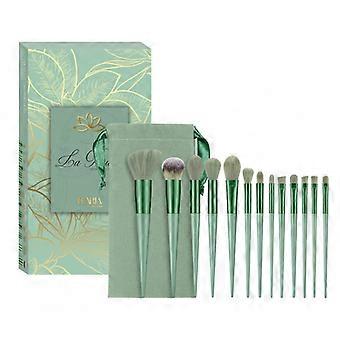 ECARLA 13-teiliges grünes Make-up-Pinsel-Set - Make-up-Pinsel-Set 13-teilig grün