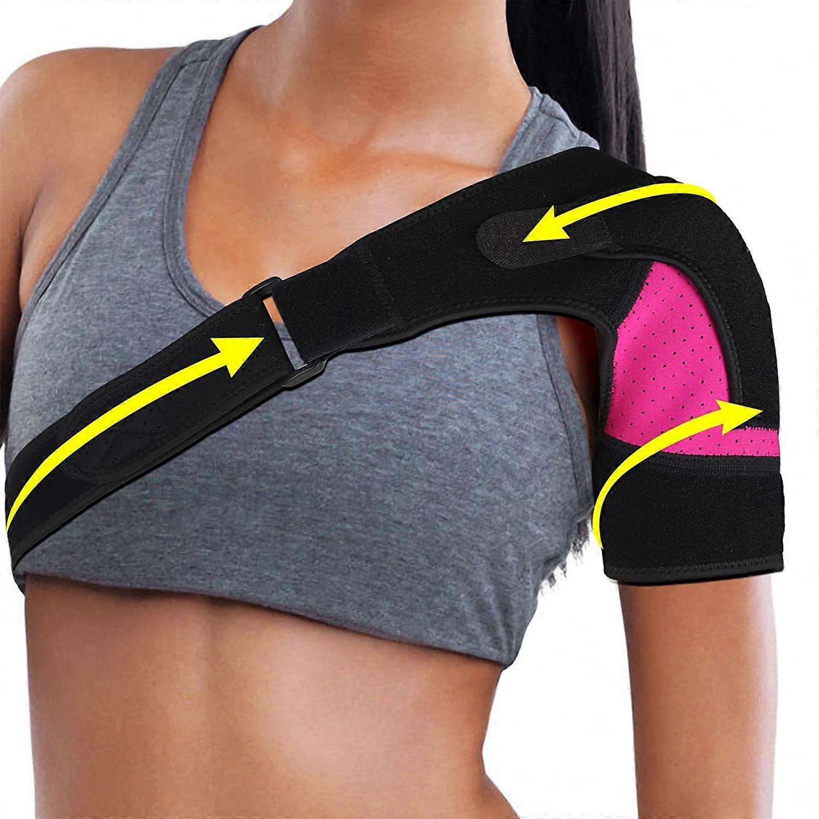 Shoulder Brace for Women and Men, Shoulder Support, Adjustable Shoulder Support, Shoulder Strap Support Relief for Shoulder Injuries Sprain