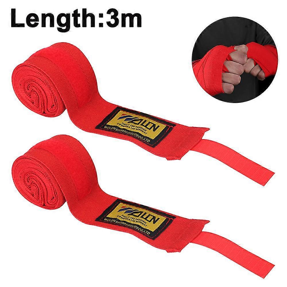 1 Pair Professional Handwraps Semi Elastic Hand Wraps With Thumb Loop For Boxing, Mma, Muay Thai And Other Martial Arts