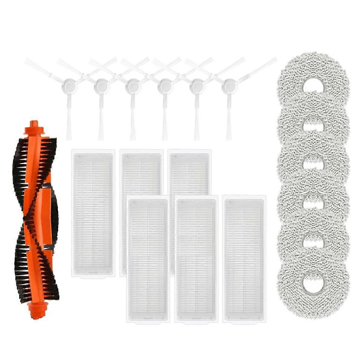 Compatible for Robot Vacuum X20 / C101 Main Side Brush HEPA Filter Mop Pads Replacement Spare Parts