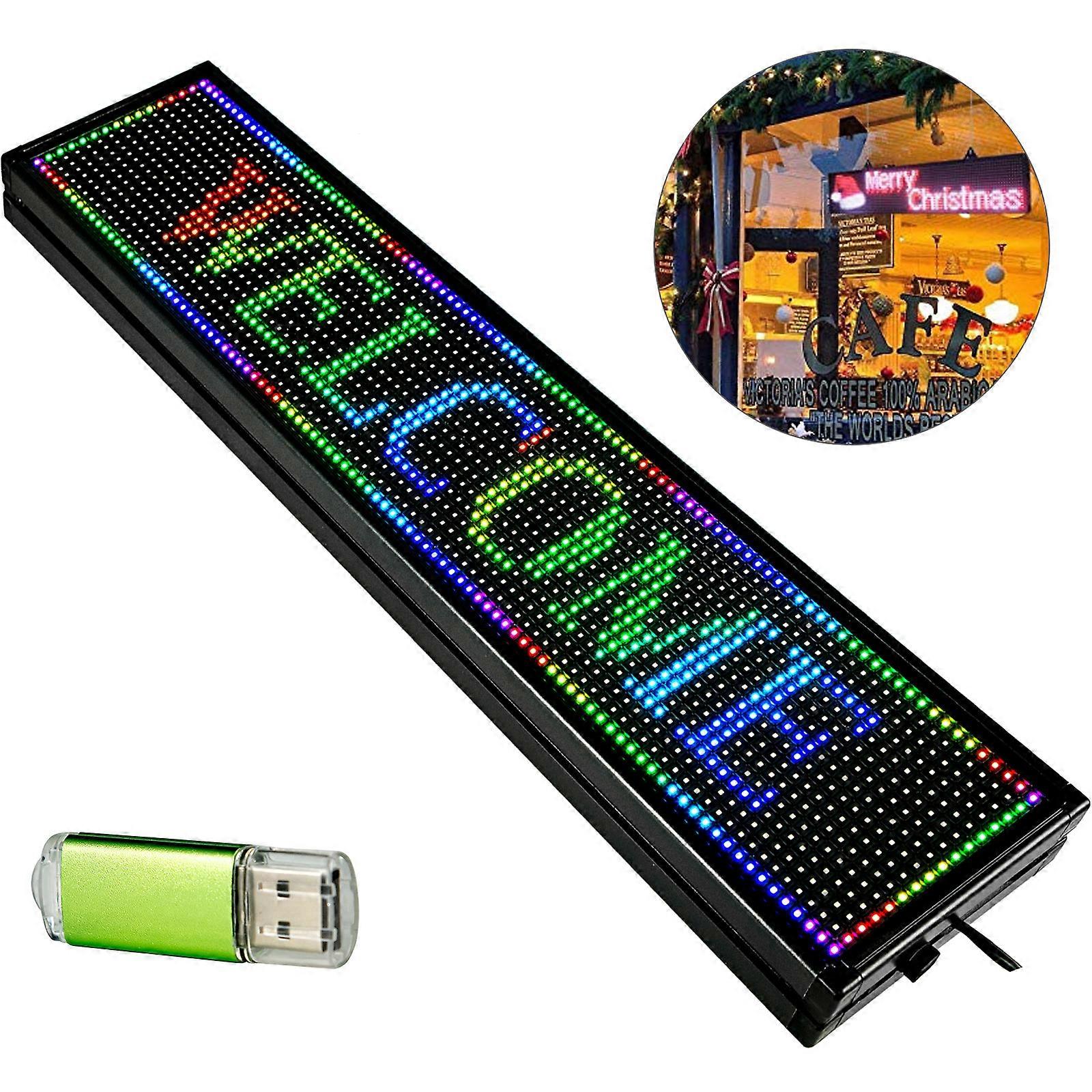 Led Sign Led Scrolling Sign 40 x 8 polegadas sete cores Open Signs For Business