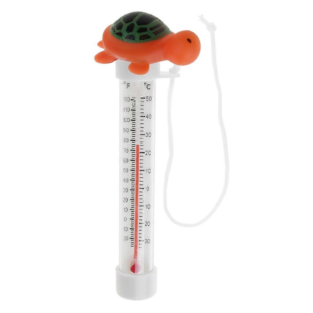 Floating Pool Thermometer Cartoon Animal Easy Read for Water Temperature String