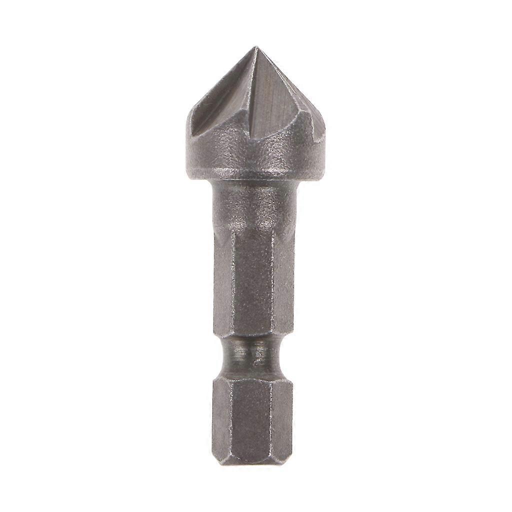6 Flute Countersink Drill Bit 90 Degree Point Angle Chamfer Cutting Woodworking