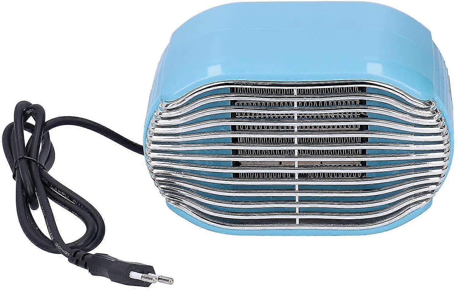 Fan Heater, 800w Winter Mini Desk Electric Desktop Heater 220v Energy Saving Fast Heater (blue)